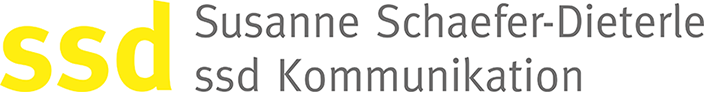 Logo: ssd Kommunikation, Susanne Schaefer-Dieterle